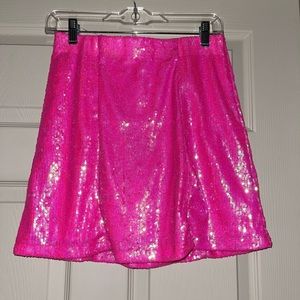 Pink sparkle skirt